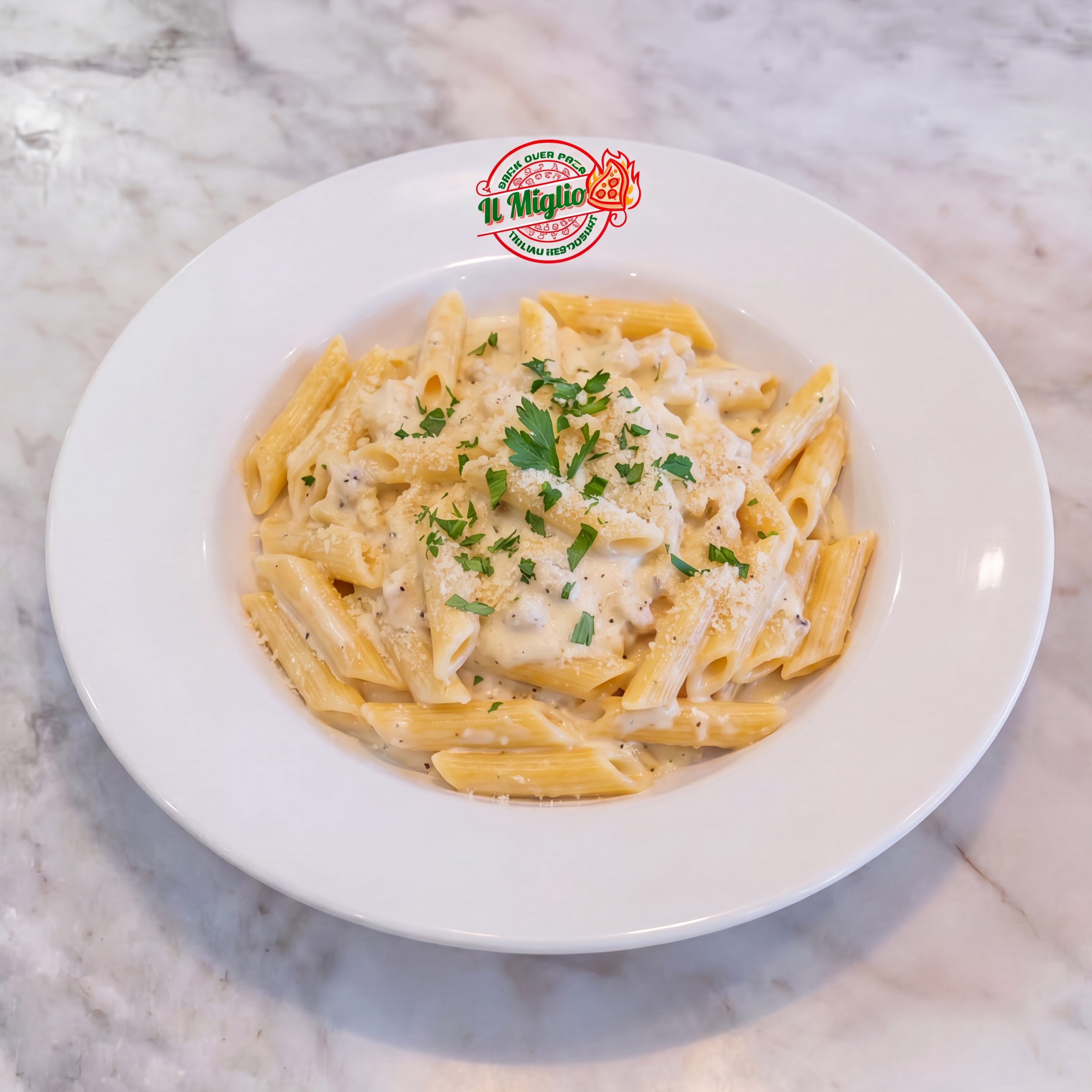 Alfredo Sauce Pasta.