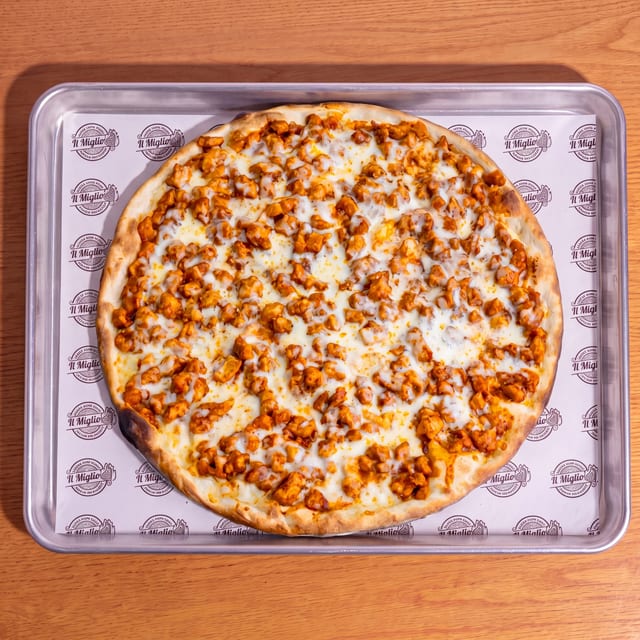 BBQ Chicken Pizza.