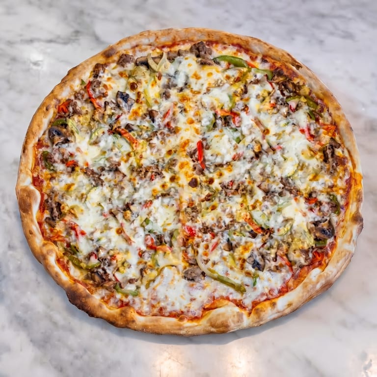 Philly Cheesesteak Pizza Delight