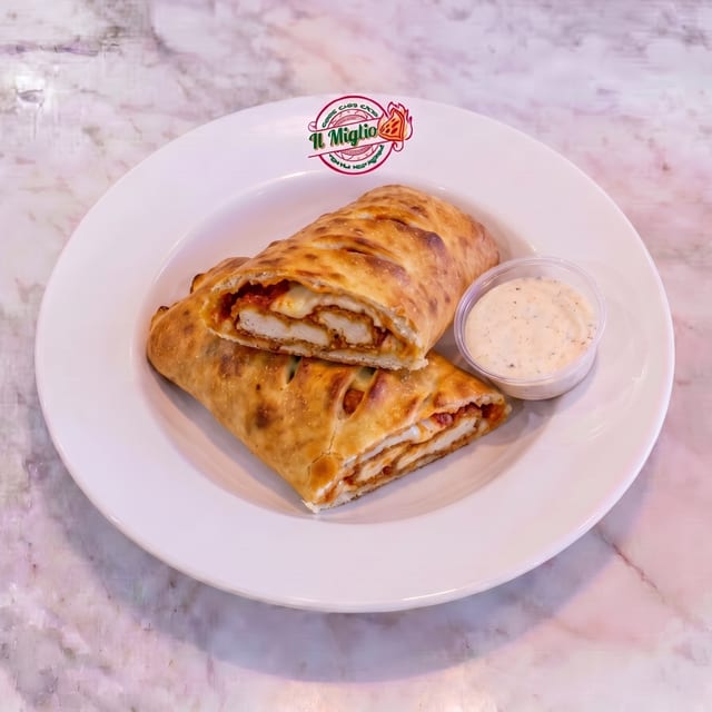 Parmesan Chicken Stromboli.