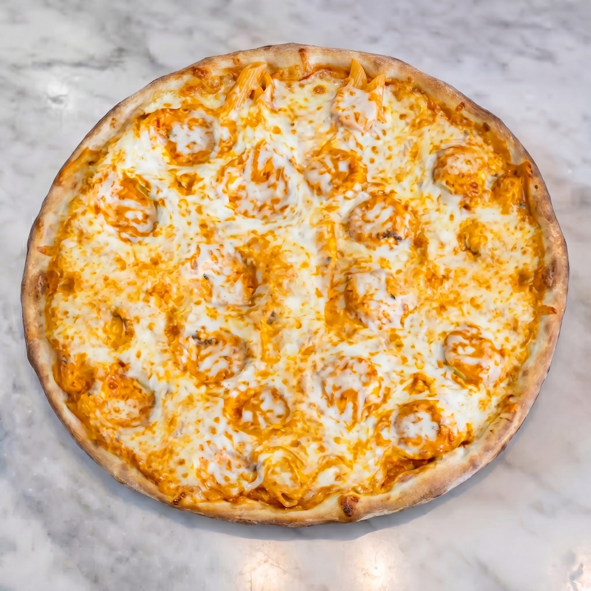 Cheese Ravioli Pizza.
