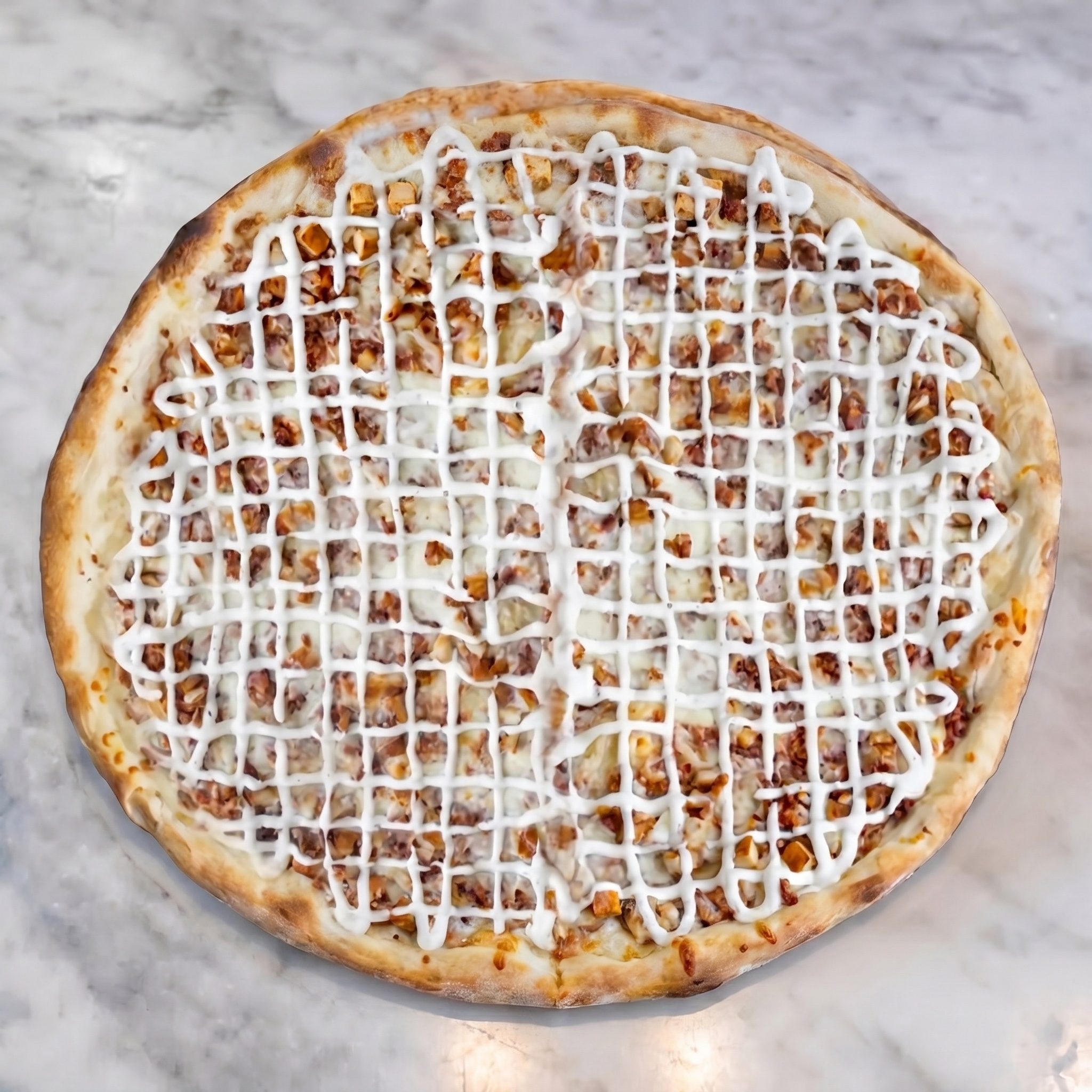 Chicken Bacon Ranch Pizza.
