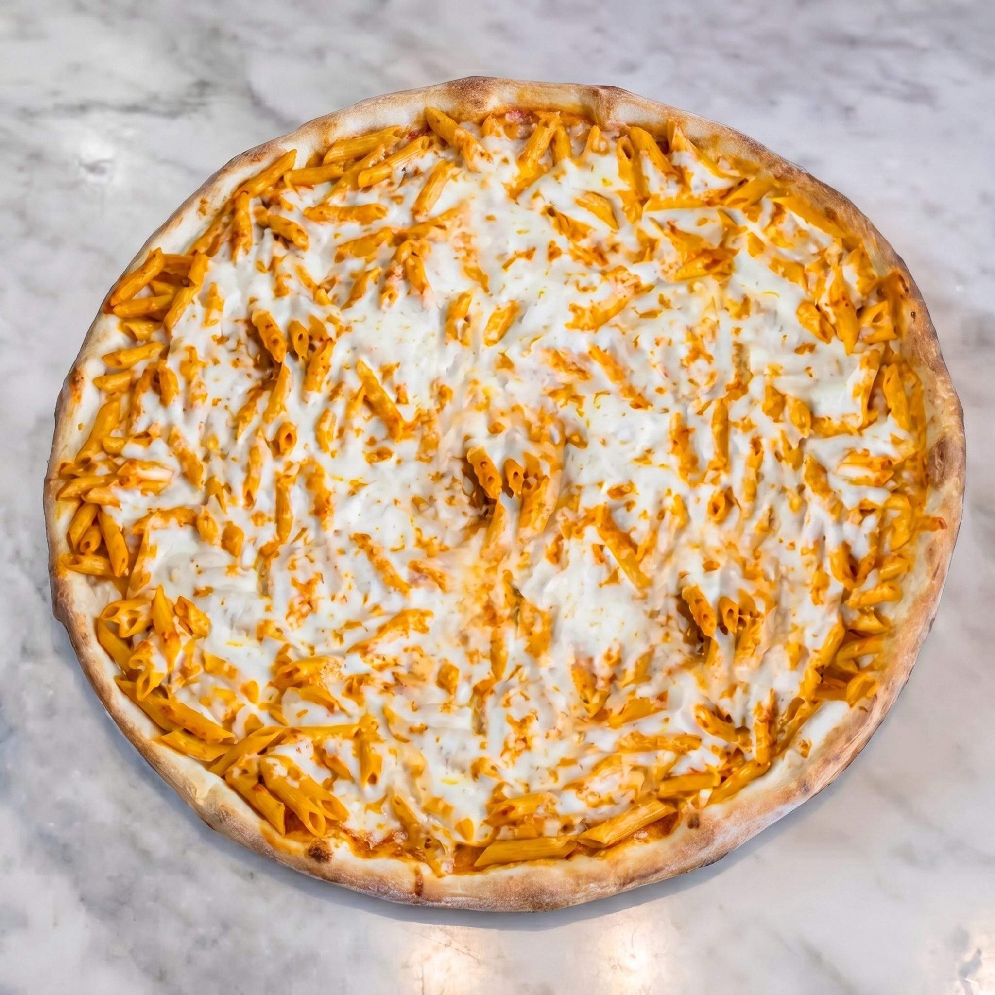 Penne Vodka Pizza.