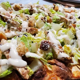 Chicken Caesar Salad Pizza